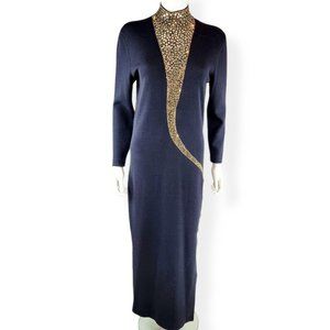 St John Evening Winter Evening Dress Long Sleeve